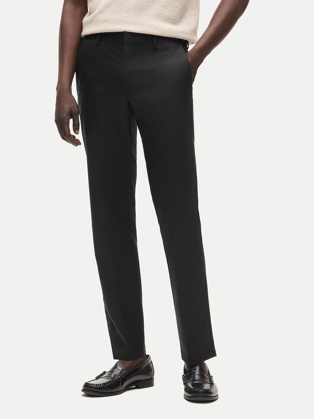 J. CREW Ludlow Slim-fit suit pant in Italian wool Black Size 31 NWT $250 43966